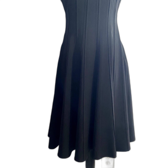 Calvin Klein Black Pleated Fit and Flare Dress Sleeveless Mini Size XS - Picture 5 of 10